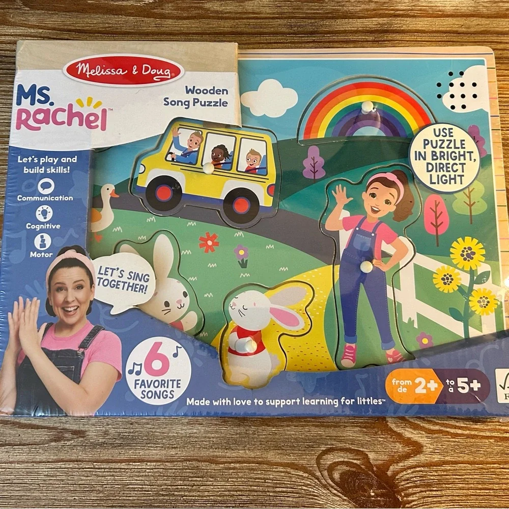 Melissa & Doug Ms. Rachel Colorful Wooden Puzzle
